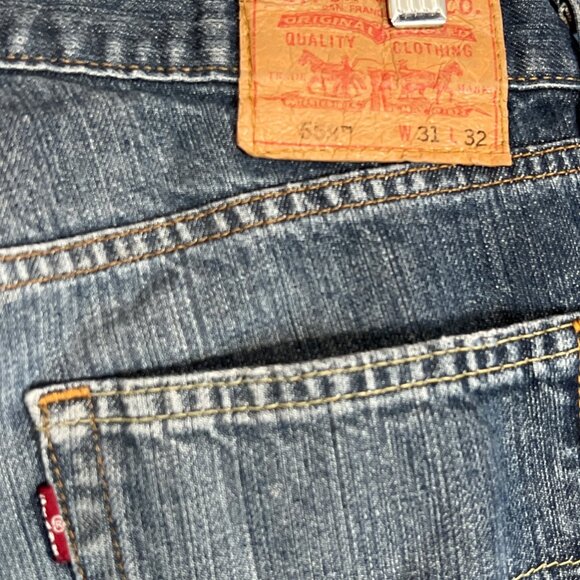 Levis 559 Relaxed Straight Fit Jeans Mens 31x32 - Picture 6 of 8